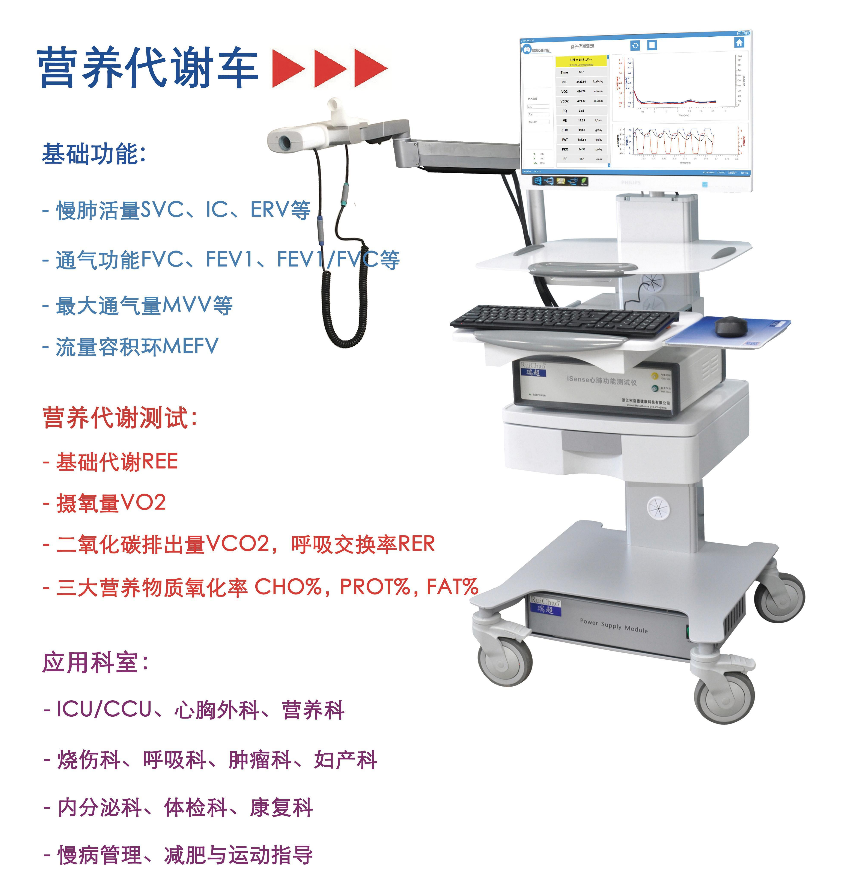 心肺功能测试仪（运动心肺/营养代谢车）